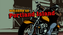 "Welcome to Portland Island(포틀랜드 섬에 오신 것을 환영합니다)". 노란색 프리웨이를 탄 토니 시프리아니.