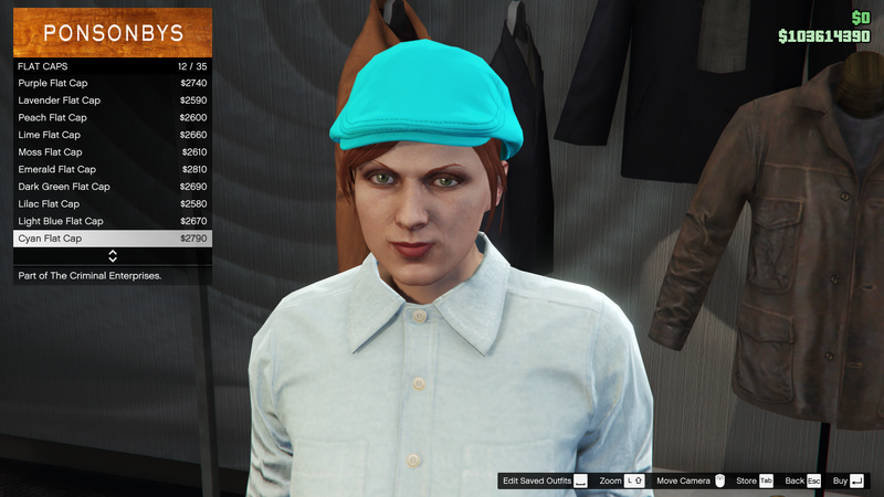 파일:TheCriminalEnterprises-GTAOe-FemaleHats-FlatCaps11-CyanFlatCap.png
