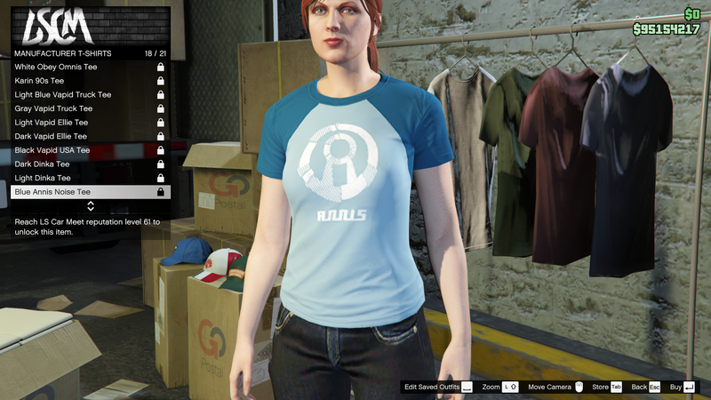 파일:LosSantosTuners-GTAO-FemaleTops-ManufacturerTShirts18-BlueAnnisNoiseTee.png