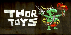 Thor Toys 돌출 간판.