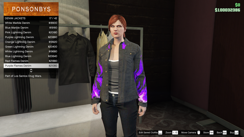 파일:LosSantosDrugWars-GTAOe-FemaleTops-DenimJackets16-PurpleFlamesDenim.png