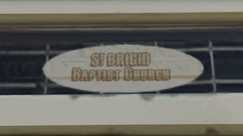 파일:StBrigidBaptistChurch-Chaparral-Sign.jpg