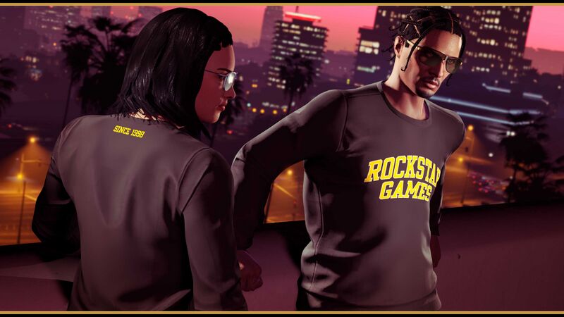 파일:TheDiamondCasinoHeistWeek-GTAOe-BlackRockstarVarsityCrewneck.jpg