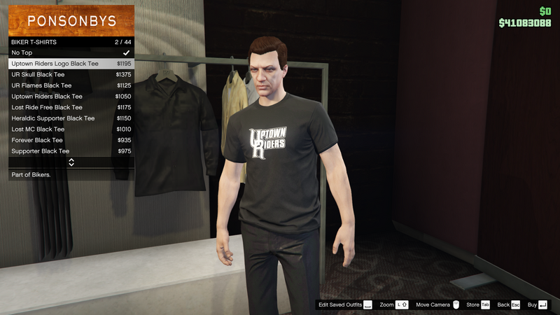 파일:Bikers-GTAO-MaleTops-BikerTShirts1-UptownRidersLogoBlackTee.png
