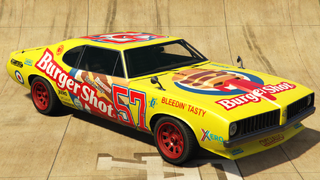 GTA V 및 GTA 온라인에서 버거 샷 스탈리온의 전방 쿼터 뷰