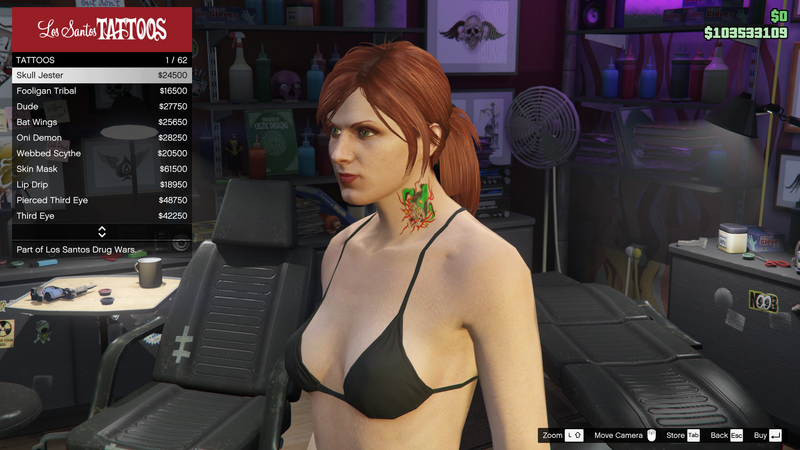 파일:LosSantosDrugWars-GTAOe-FemaleTattoos-Head1-SkullJester.png