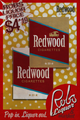 Redwood Cigarettes를 홍보하는 Rob's Liquor 포스터.