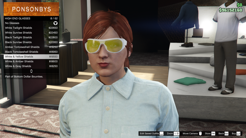 파일:BottomDollarBounties-GTAOe-FemaleGlasses-HighEndGlasses7-White&YellowShields.png