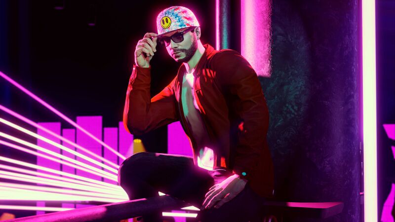 파일:GTA+-November2022-GTAOee-StillSlippingTieDyeCap.jpg