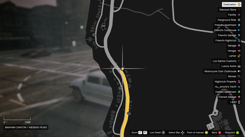 파일:NightclubManagement-GTAOe-DeliverVIP-DropoffLocation-BanhamCanyon-Map.png