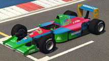 GTA 온라인의 Team Lézard 상징이 적용된 PR4. (후측면 보기)