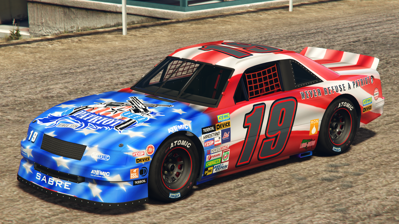 파일:HotringSabre-GTAO-Liveries-19-PatriotBeer-Silver-FrontQuarter.png