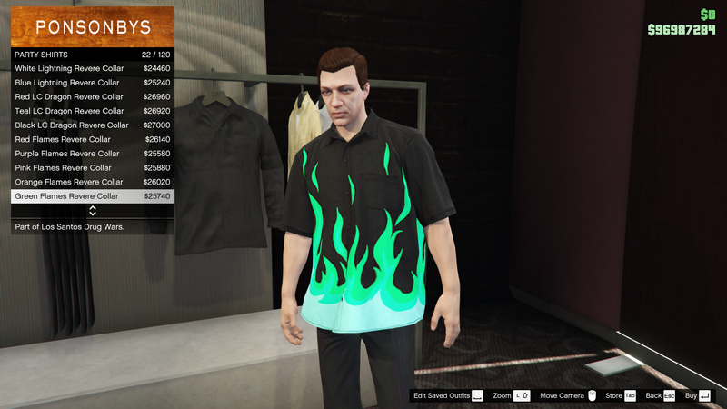 파일:LosSantosDrugWars-GTAOe-MaleTops-PartyShirts21-GreenFlamesRevereCollar.png
