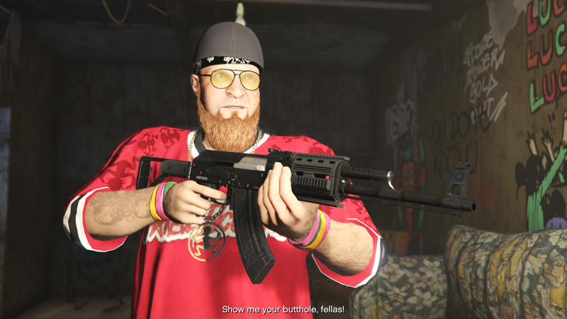 파일:FirstDose1-WelcomeToTheTroupe-GTAOe-Butthole.png