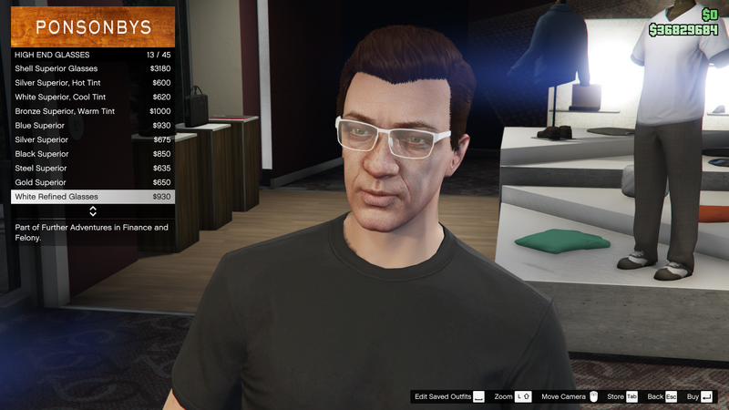 파일:FurtherAdventuresinFinanceandFelony-GTAO-MaleGlasses-HighEndGlasses4-WhiteRefinedGlasses.png