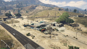 Harmony Truck Stop GTAV Overview.png