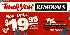 낡은 Truck You Removals 광고.