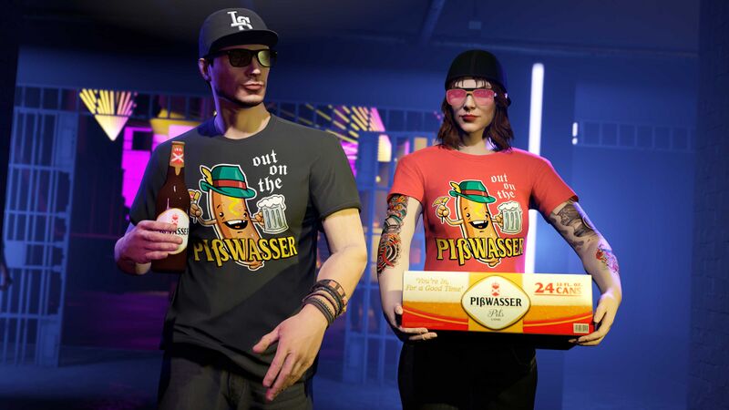 파일:SuzumeWeekSeptember2025-GTAOe-RedAndBlackOnThePisswasserTees.jpg
