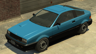 전면 안개등이 있는 블리스타 콤팩트 (그랜드 테프트 오토 IV). (클로즈업 뷰)