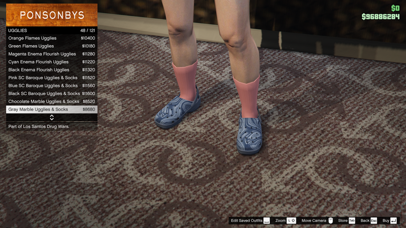 파일:LosSantosDrugWars-GTAOe-FemaleShoes-Ugglies47-GrayMarbleUgglies&Socks.png