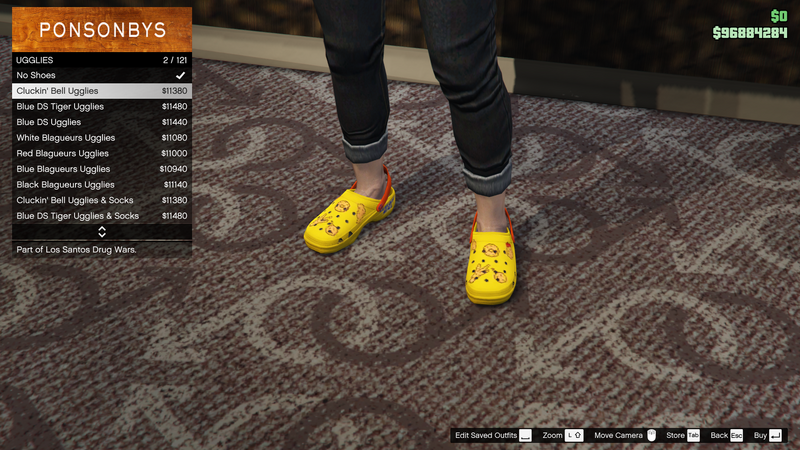 파일:LosSantosDrugWars-GTAOe-FemaleShoes-Ugglies1-Cluckin'BellUgglies.png