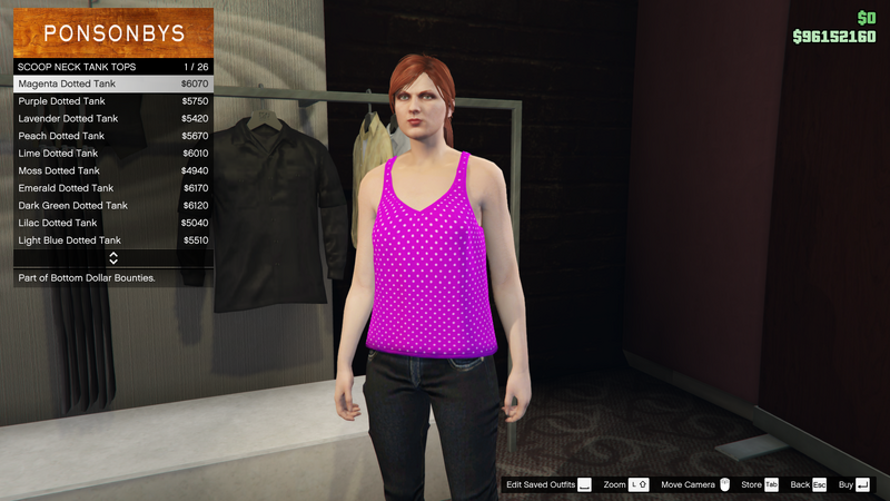 파일:BottomDollarBounties-GTAOe-FemaleTops-ScoopNeckTankTops1-MagentaDottedTank.png