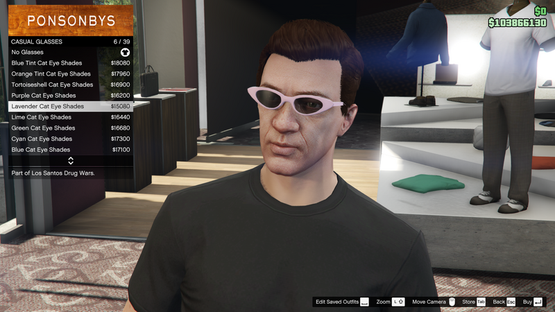 파일:LosSantosDrugWars-GTAOe-MaleGlasses-CasualGlasses33-LavenderCatEyeShades.png