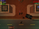 자이바츠 조직원들의 도움으로 루니들을 처치하는 모습.