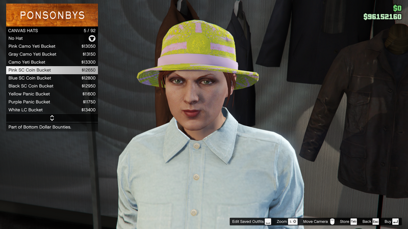 파일:BottomDollarBounties-GTAOe-FemaleHats-CanvasHats4-PinkSCCoinBucket.png