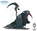 날개와 물결 "레전드 오브 룬테라" 콘셉트 (라이엇 아티스트 Christopher 'Skeeziks' Campbell 제작)