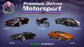 프리미엄 디럭스 모터스포츠 재고.