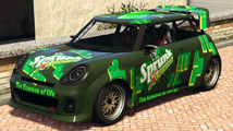 Sprunk Xtreme 도색이 된 Issi Sport. (후측면 보기)