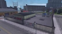 GTA III에 등장하는 Bitch'n' Dog Food 공장 입구.