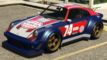 GTA 온라인의 글로브 오일 도색 코멧 레트로 커스텀. (후면부)