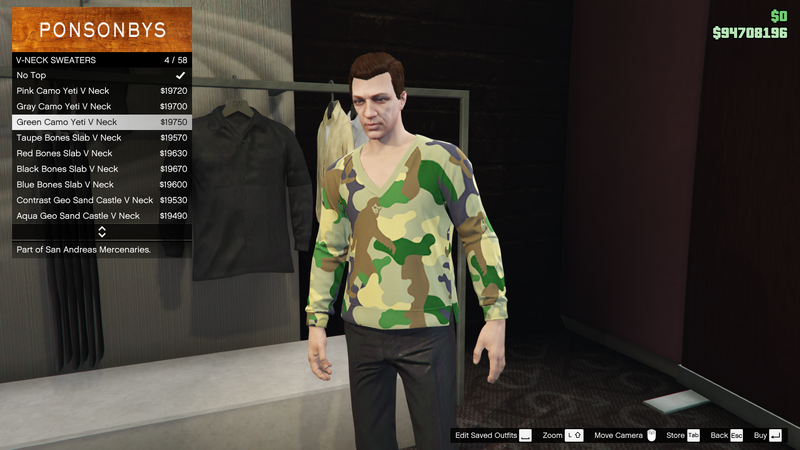 파일:SanAndreasMercenaries-GTAOe-MaleTops-VNeckSweaters3-GreenCamoYetiVNeck.png