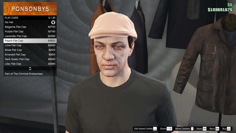 파일:TheCriminalEnterprises-GTAOe-MaleHats-FlatCaps4-PeachFlatCap.png
