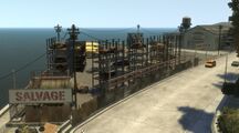 Grand Theft Auto IV에서의 Rusty Schit Salvage.