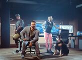 프랭클린 클린턴(GTA), 라마 데이비스(GTA), 이마니, 그리고 많이 늙은 촙(GTA).