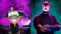 2021년 영화 《F9위키백과↗》에 등장하는 [fastandfurious]의 캐릭터 세트 포스터와 유사한 구도의 Jester Classic(왼쪽)이 포함된 Dinka 티셔츠 광고.