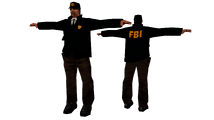2005년 7월 26일 프리릴리즈 빌드(ULUX80146 v0.01)에서 볼 수 있는 "FBI" 보행자 모델의 초기 버전.
