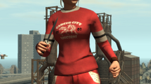 Grand Theft Auto IV의 카서 시티 유니콘스 멀티플레이어 의상.