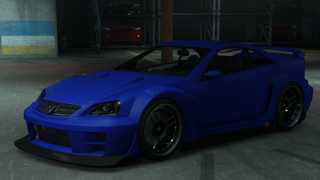 Grand Theft Auto 온라인 (O)의 차량 화물 미션에서 볼 수 있는 P0W3RFUL 펠처. (후방 쿼터 뷰)