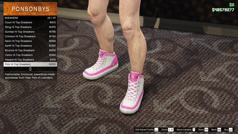 파일:Lowriders-GTAO-MaleShoes-Sneakers10-PinkHiTopSneakers.png