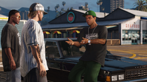 GTA 온라인에서 검은색 산 안드레아스 마그네틱스 티셔츠를 입은 라마.