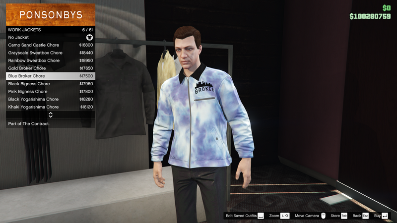 파일:TheContract-GTAOe-MaleTops-WorkJackets5-BlueBrokerChore.png