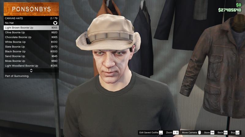파일:Gunrunning-GTAO-MaleHats-CanvasHats1-LightBrownBoonieUp.png