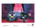 The Loneliest Robot 40, The Diamond Casino & Resort에 전시된 액자 애니메이션 셀.