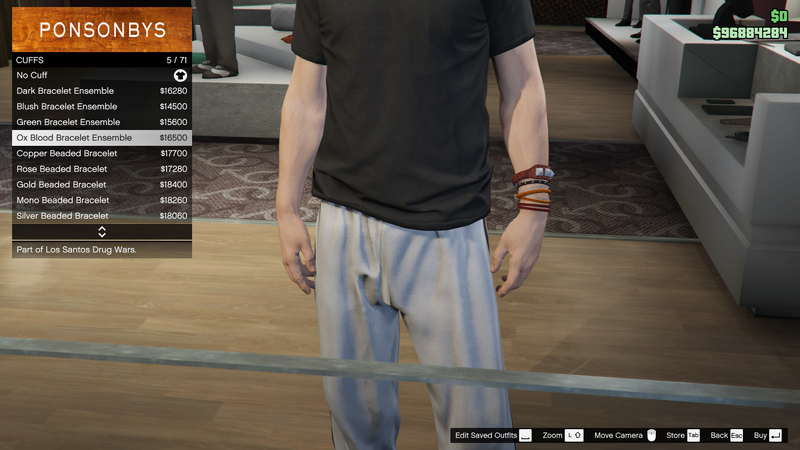 파일:LosSantosDrugWars-GTAOe-MaleAccessories-Cuffs4-OxBloodBraceletEnsemble.png