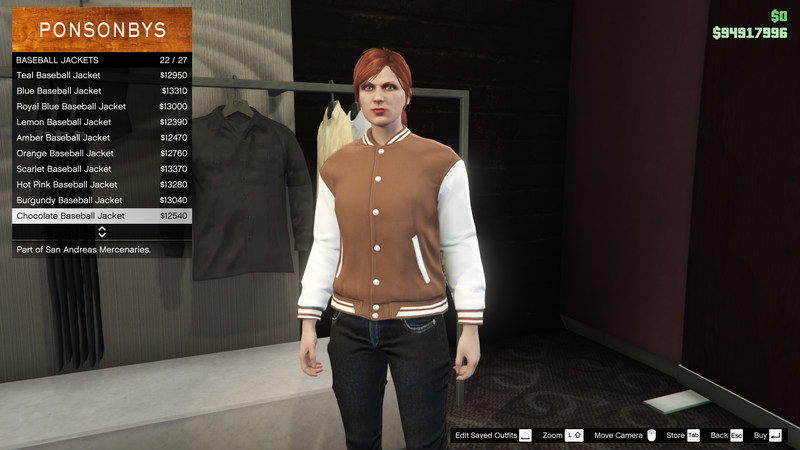 파일:SanAndreasMercenaries-GTAOe-FemaleTops-BaseballJackets21-ChocolateBaseballJacket.png