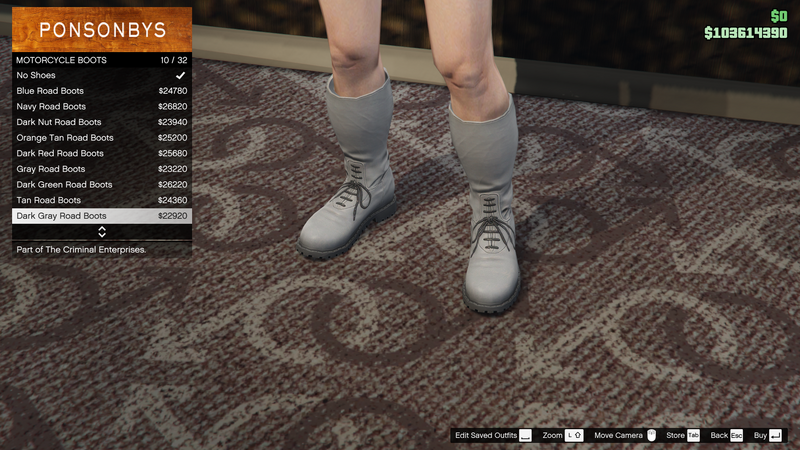 파일:TheCriminalEnterprises-GTAOe-FemaleShoes-MotorcycleBoots9-DarkGrayRoadBoots.png